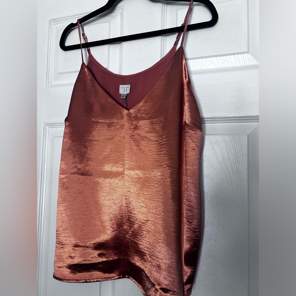 Bronze satin cami NWT